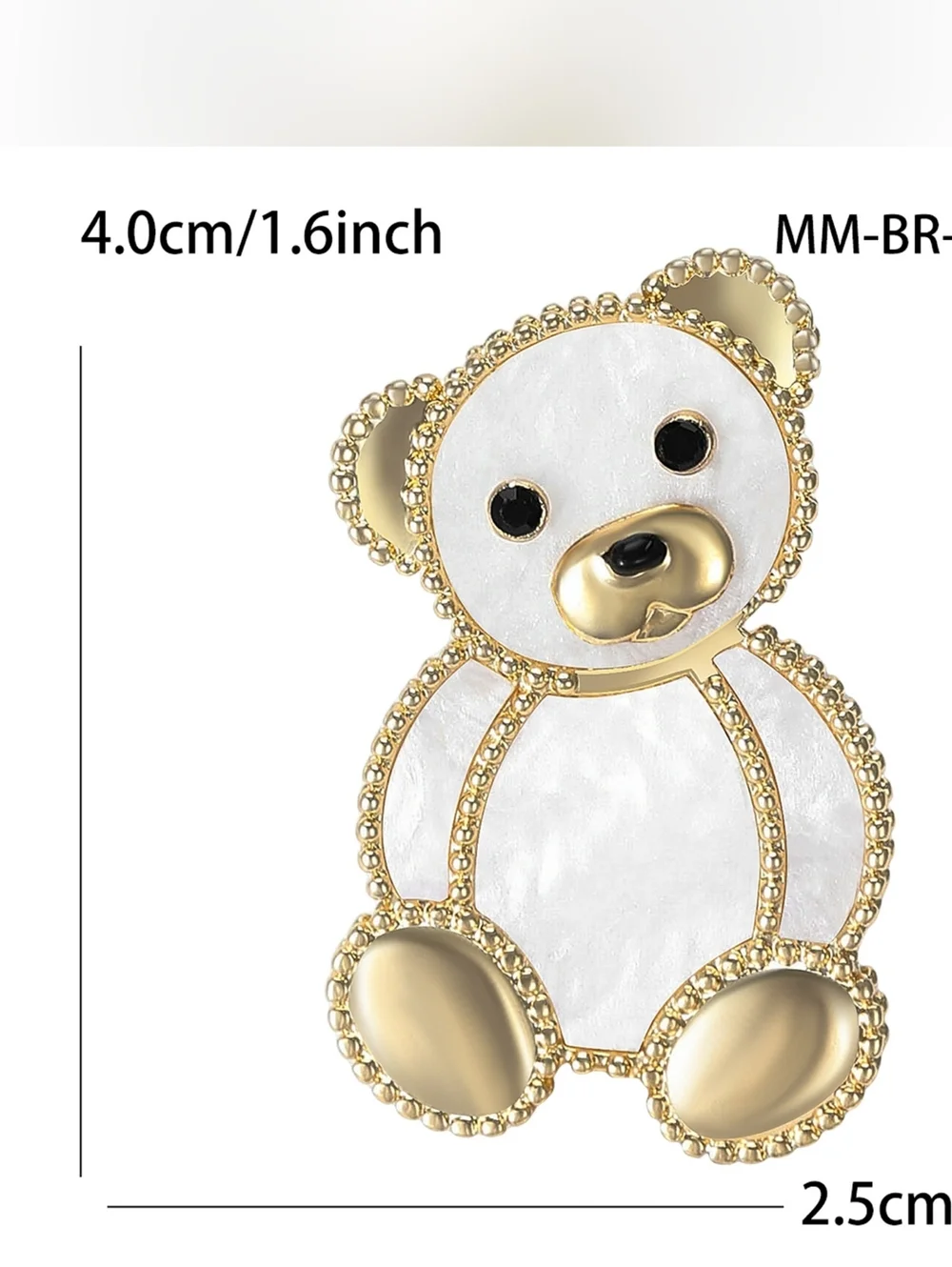 VQ Teddy Bear Brooch